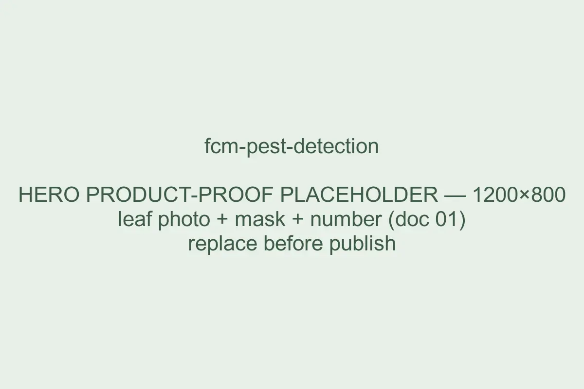 Example Spruce result: false codling moth detection measured from a photo, with its computed mask and value