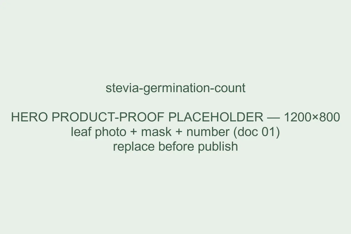 Example Spruce result: germination count measured from a photo, with its computed mask and value